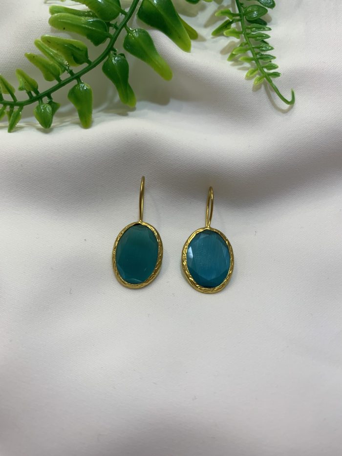 Pendiente Pera Azul Océano