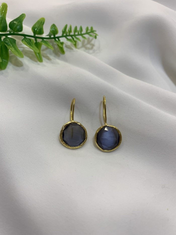 Pendiente Redondo Azul Eléctrico