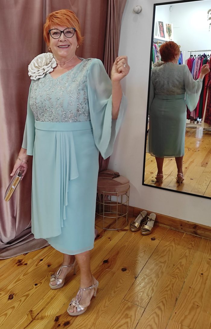 Vestido Verde Claro Evasse