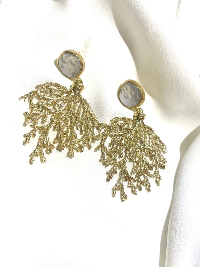 Pendientes Riviera Blanco