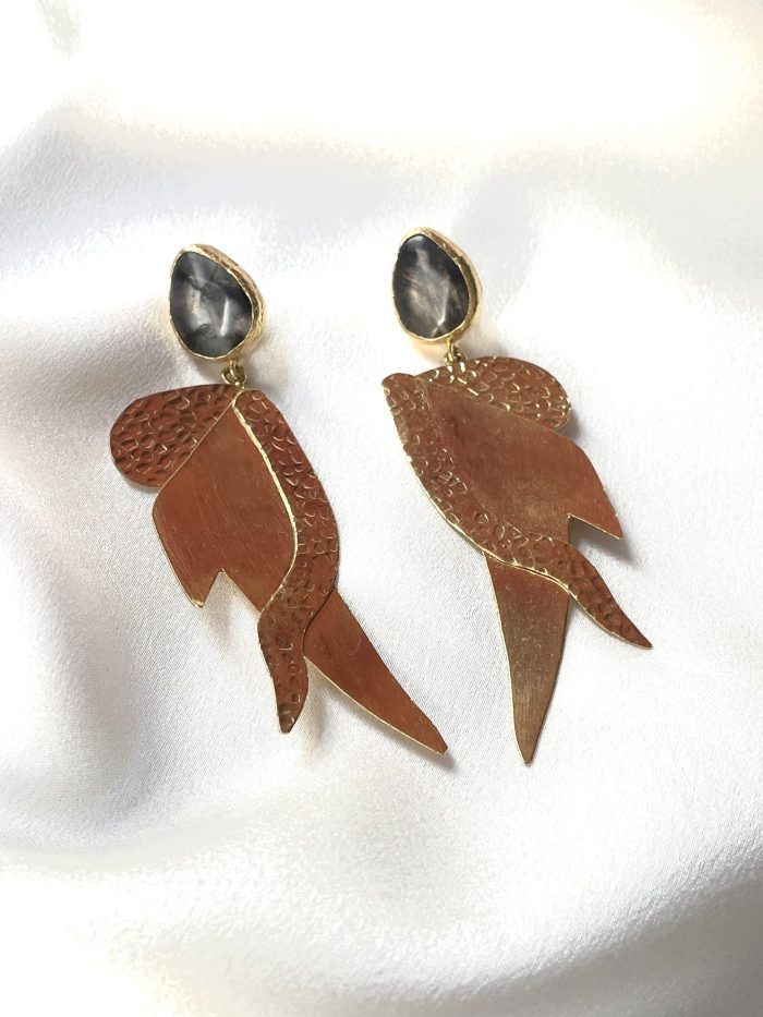 Pendientes Daphne Gris