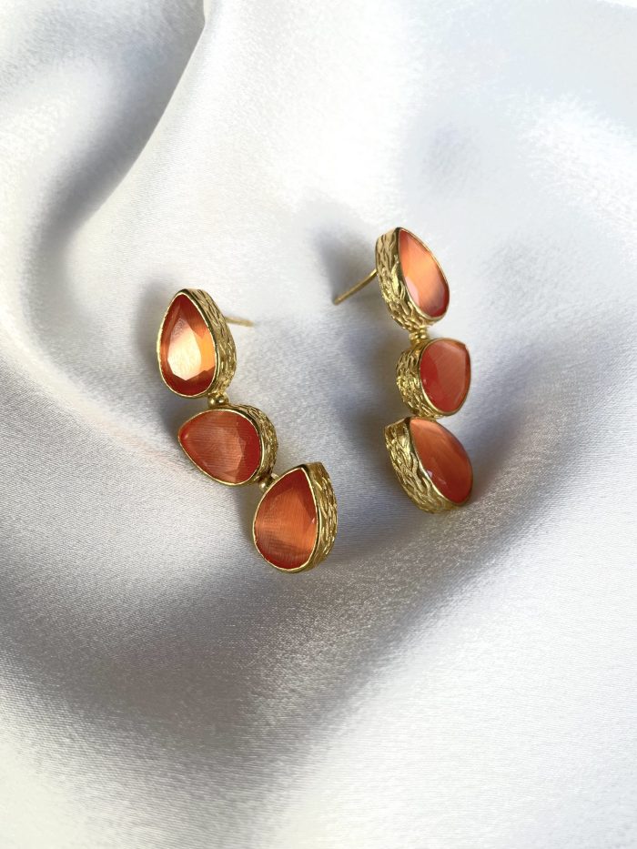 Pendientes Ágata Naranja