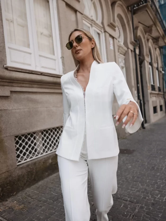 Traje de Chaqueta Blanco SCRIPTA