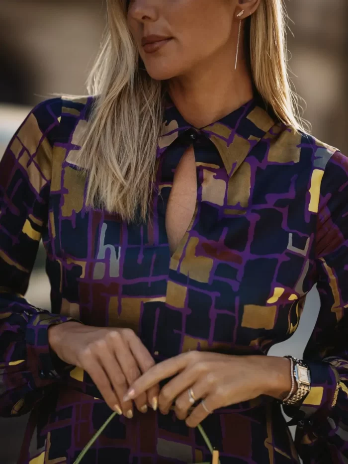 Vestido Estampado Asimétrico